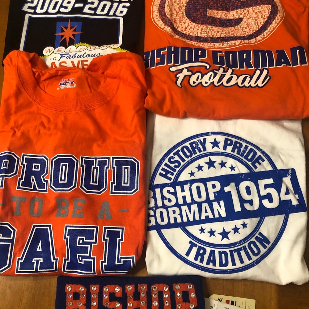 Bishop Gorman tshirts and Headband